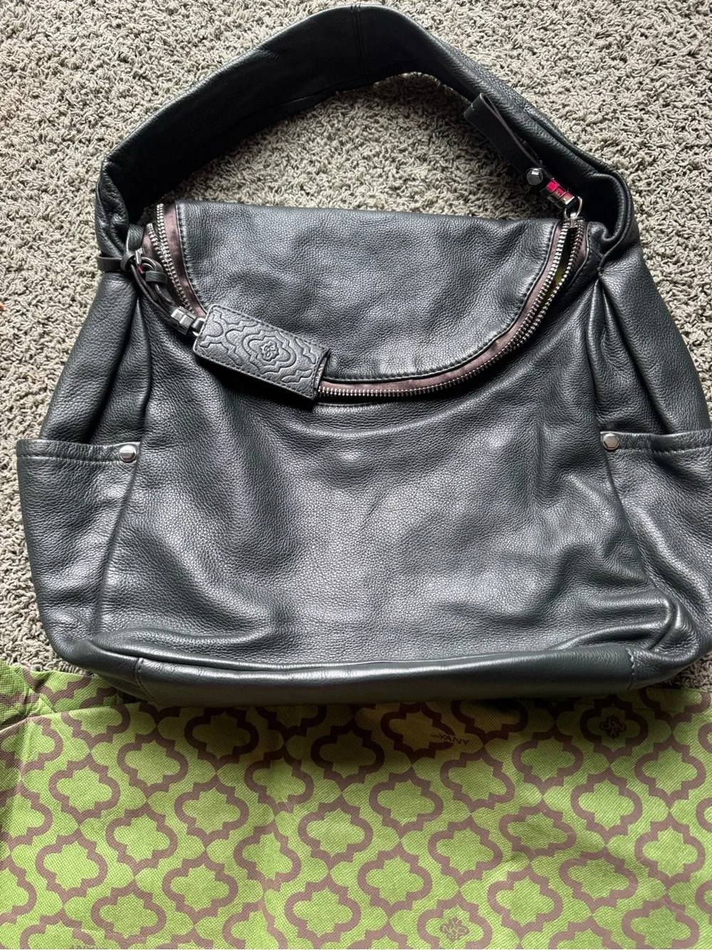 OrYany Women's Black Leather Hobo Bag - Sleek Everyday Shoulder Bag